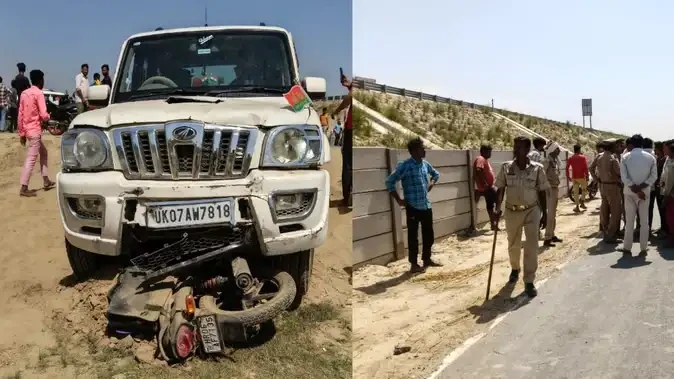 बदायूं गंगा एक्सप्रेसवे पर भीषण हादसा, महिला की मौत, बेटा घायल