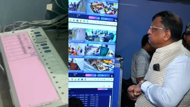 टीएमसी के गढ़ में ईवीएम से छेड़छाड़ का आरोप, भाजपा का दावा- कमल के सिंबल पर टेप चिपकाया