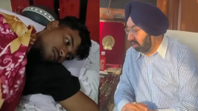 जालंधर ब्लास्ट पीड़ित डिलीवरी बॉय को सांसद विक्रमजीत साहनी ने दी मदद