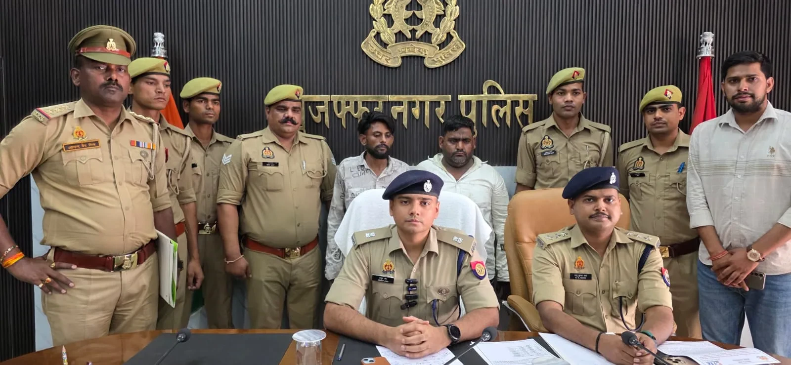 मुजफ्फरनगर: एनएच-58 के पास मुठभेड़ में दो वाहन चोर घायल, 6 बाइक बरामद