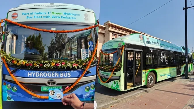 दिल्ली में शुरू हुई हाइड्रोजन बस सेवा, जानें रूट और किराया