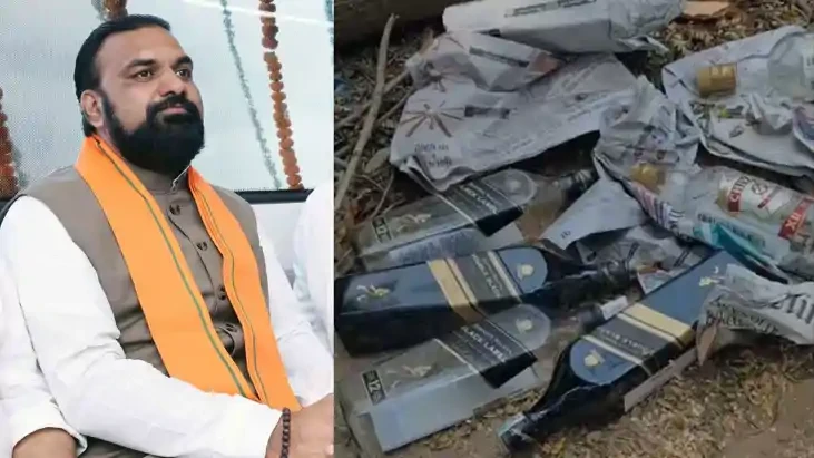 बिहार में सीएम आवास के पास शराब की बोतलें मिलने से हड़कंप