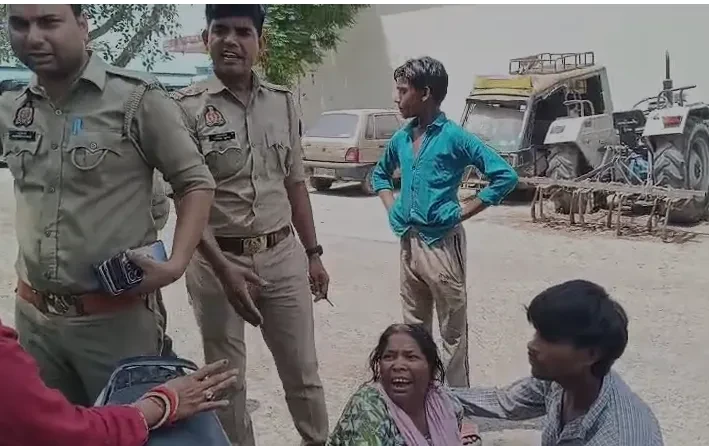 मुजफ्फरनगर: कूकड़ा चौकी में हंगामा, पुलिस कार्रवाई के विरोध में परिवार का प्रदर्शन