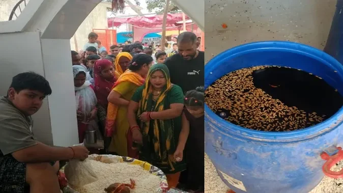 मेरठ: खरखौदा कंठी माता मेले में उमड़ी भीड़, 300 लीटर शराब चढ़ावे में शामिल