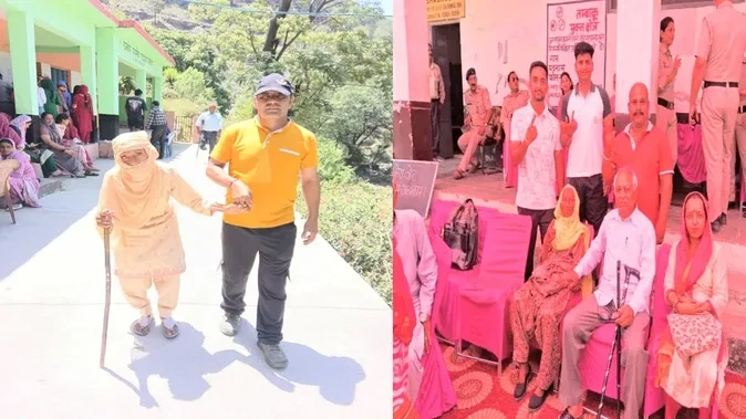 हिमाचल पंचायत चुनाव में बुजुर्गों का जोश, 100 साल से अधिक उम्र में भी मतदान