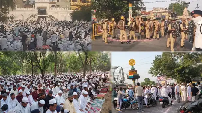 मेरठ से सहारनपुर तक ईद-उल-अजहा शांतिपूर्ण ढंग से संपन्न, ड्रोन से हुई निगरानी
