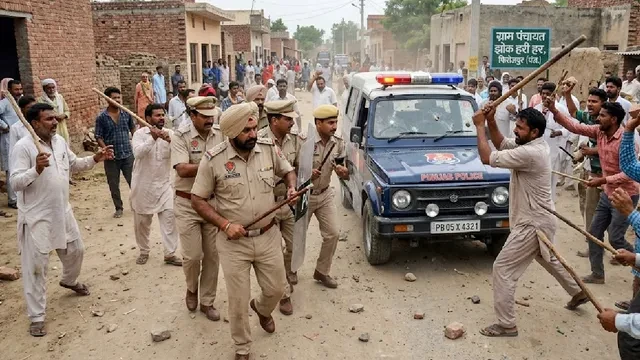 फिरोजपुर में पुलिस टीम पर हमला, 20 लोगों पर केस दर्ज