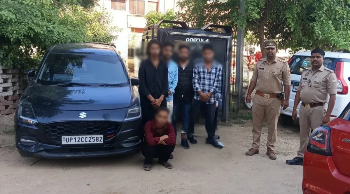 मुजफ्फरनगर में सड़क पर स्टंटबाजी, पांच युवक गिरफ्तार, दो वाहन जब्त