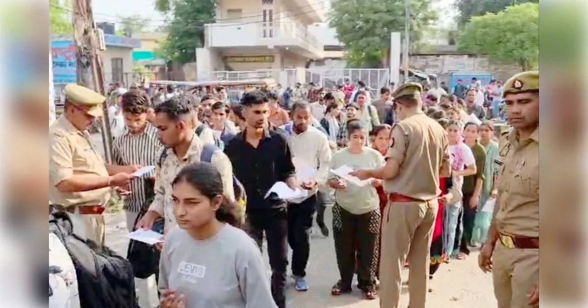 मुज़फ्फरनगर: पुलिस भर्ती परीक्षा में 20 फीसदी से अधिक उम्मीदवारों ने छोड़ी परीक्षा