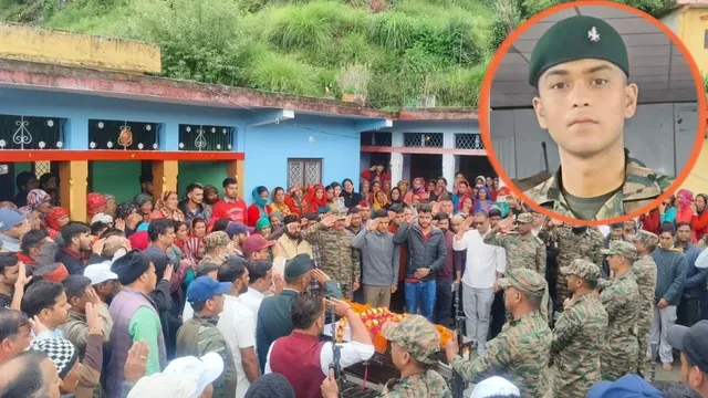 टिहरी: अग्निवीर रोहित रावत को पूरे सैन्य सम्मान के साथ दी गई अंतिम विदाई