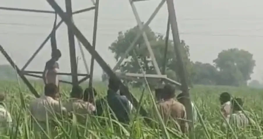 मुजफ्फरनगर: बरवाला के जंगल में टॉवर से लटका मिला अज्ञात युवक का शव