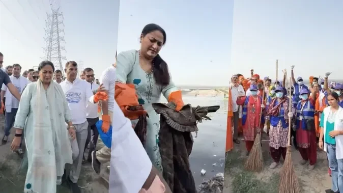 यमुना: दिल्ली के 28 घाटों पर चला मेगा क्लीनिंग ड्राइव, मंत्रियों संग सीएम ने किया श्रमदान