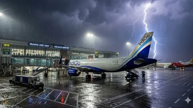कोलकाता से अगरतला जा रही IndiGo फ्लाइट पर गिरी बिजली, 147 यात्री थे सवार