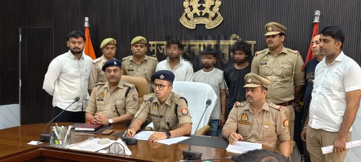 मुजफ्फरनगर: हथियार तस्करी गैंग का भंडाफोड़, दो छात्र भी शामिल, 10 तमंचे और कारतूस बरामद