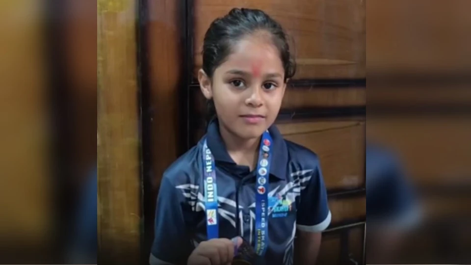 सहारनपुर की सात वर्षीय अनुशी सिरोही ने अंतरराष्ट्रीय स्पीड स्केटिंग में जीता स्वर्ण