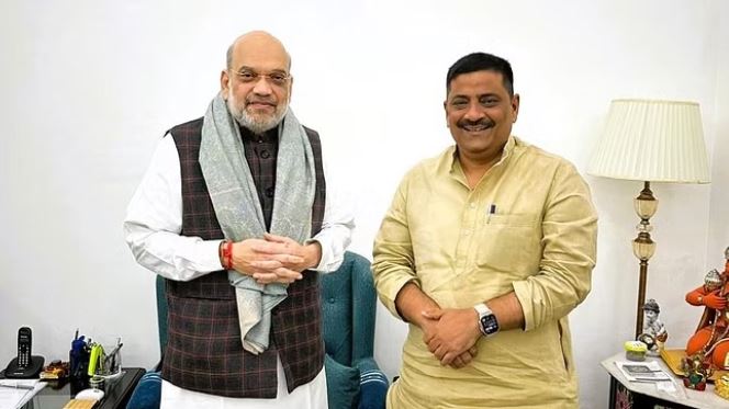 जदयू के राज्यसभा सांसद पहुंचे गृह मंत्री अमित शाह से मिलने