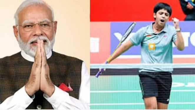 पीएम मोदी ने बैडमिंटन खिलाड़ी तन्वी शर्मा को दी बधाई