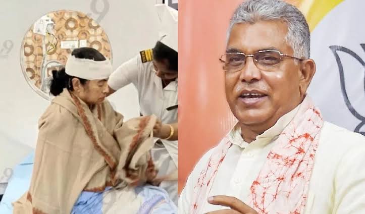 खुद को शेरनी बताने वालीं घर में बिल्ली की तरह....घायल ममता बनर्जी पर दिलीप घोष ने कसा तंज