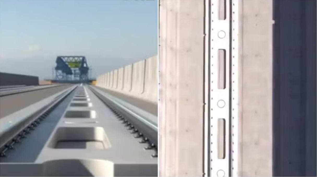 रेलमंत्री ने दिखाया भारत की पहली बुलेट ट्रेन के लिए बना खास ट्रैक