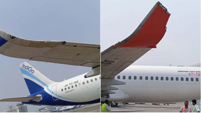 कोलकाता: रनवे पर दो विमान एक दूसरे के संपर्क में आए; बाल-बाल बची यात्रियों की जान