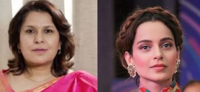 कांग्रेस नेता की आपत्तिजनक पोस्ट पर कंगना रणौत का पलटवार