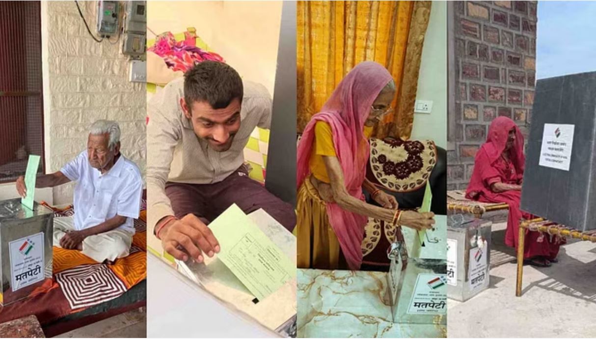 जोधपुर: होम वोटिंग से खुश मतदाता, 3342 वृद्धजन और दिव्यांगजनों ने किया मतदान