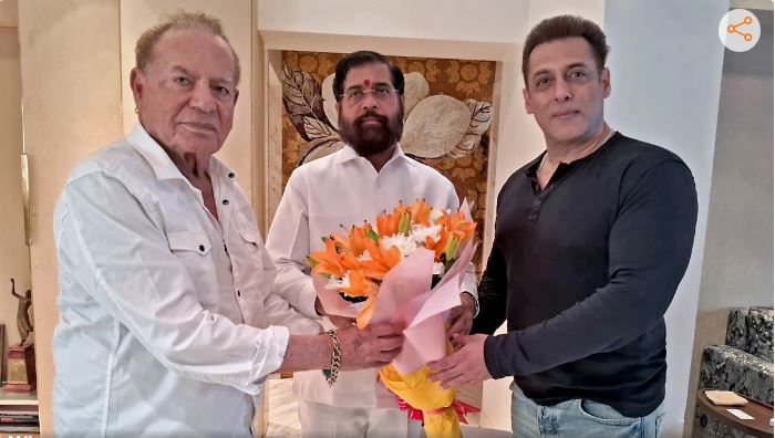 एकनाथ शिंदे ने की सलमान खान से मुलाकात