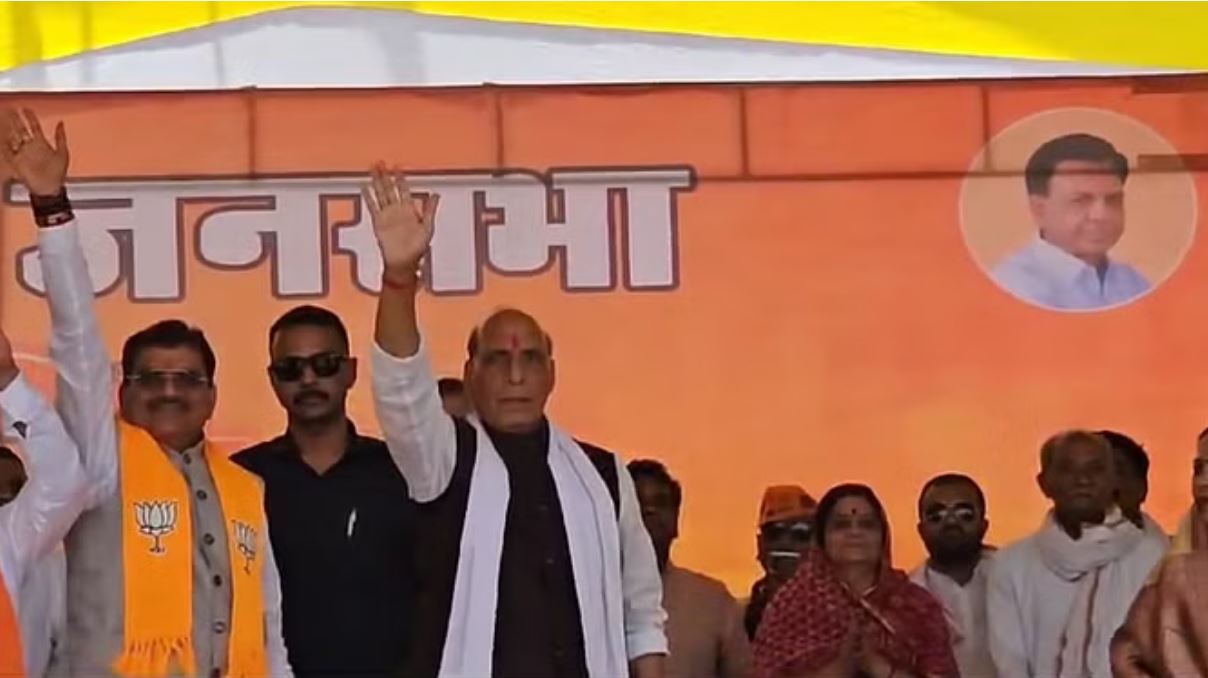 देश के रक्षा मंत्री पहुंचे खंडवा, भाजपा प्रत्याशी के समर्थन में करेंगे मतदान की अपील