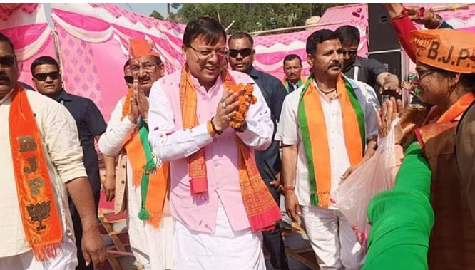 परिवारवाद और भ्रष्टाचार में उलझी कांग्रेस- चंबा जनसभा में बोले धामी