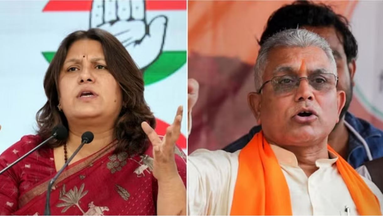 भाजपा सांसद दिलीप घोष और कांग्रेस नेता श्रीनेत को चुनाव आयोग ने लगाई फटकार