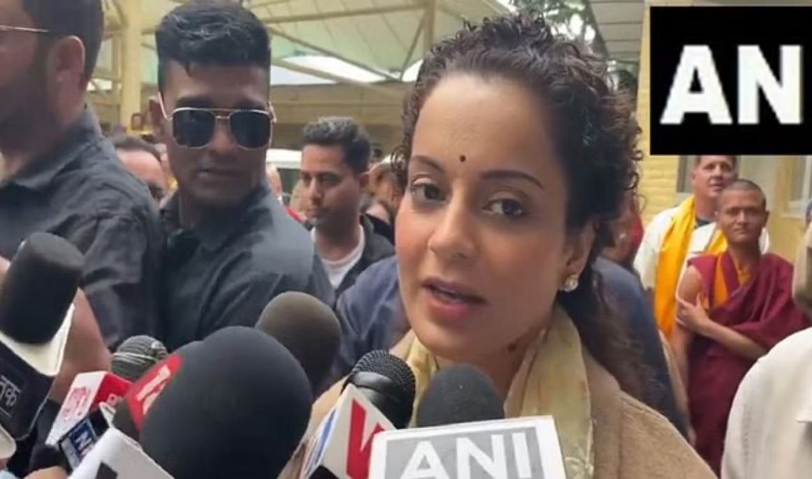भाजपा प्रत्याशी कंगना रनौत ने दलाई लामा से की मुलाकात