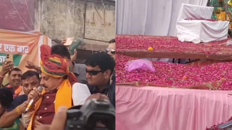 मप्र: बाल-बाल बचे सीएम मोहन यादव, चलते रोड शो में टूटा मंच