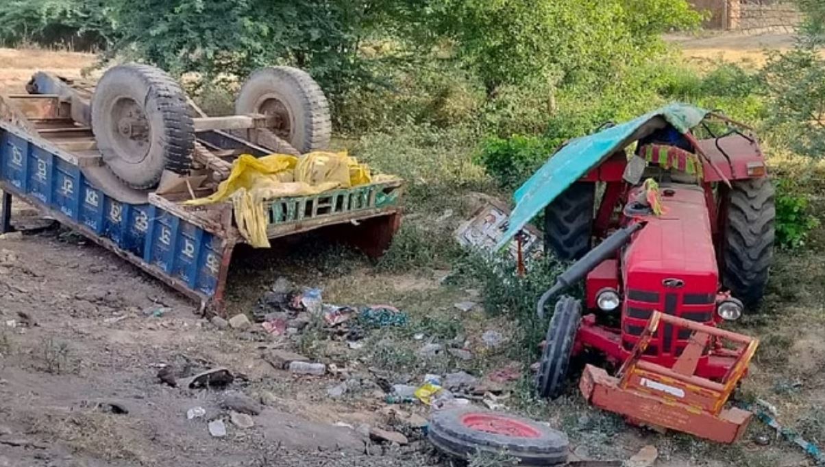 मैनपुरी: ट्रक ने ट्रैक्टर-ट्रॉली में मारी टक्कर, चार महिलाओं की मौत; 24 लोग घायल