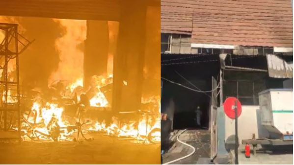 सोनीपत: रबड़ की फैक्ट्री में भीषण आग से सिलेंडरों में ब्लास्ट, 20 से ज्यादा श्रमिक झुलसे