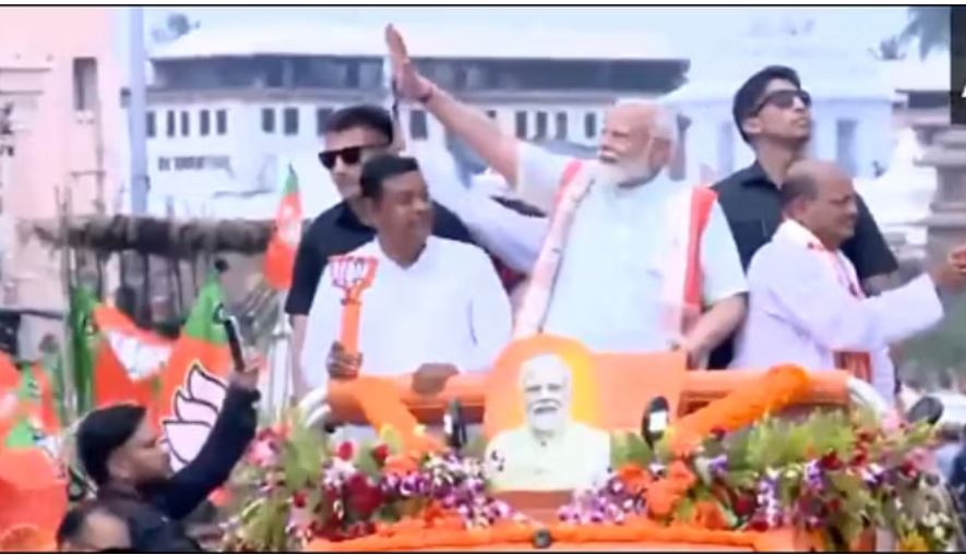 पीएम मोदी ने ओडिशा में भरी हुंकार, भाजपा उम्मीदवार के समर्थन में पुरी में किया रोड शो
