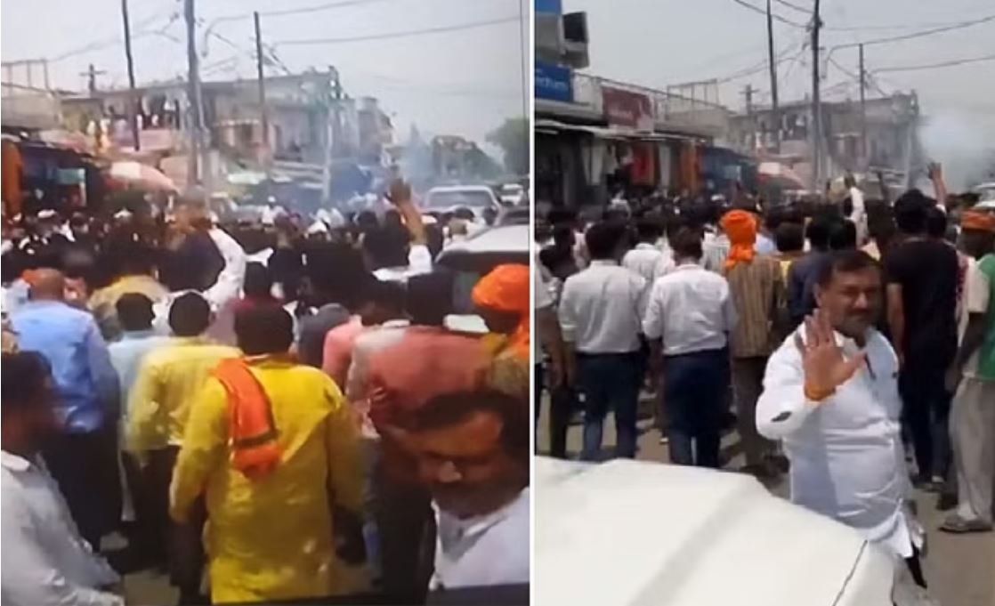 भाजपा प्रत्याशी करण भूषण सिंह के काफिले में फायरिंग