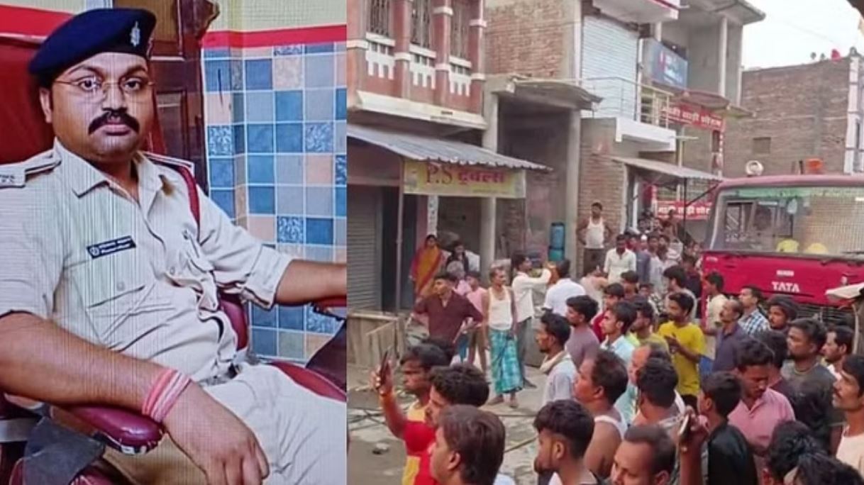 सीवान में घर में भीषण आग, आग बुझा रहे हवलदार की मौत