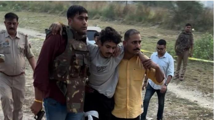 लखनऊ में पुलिस और बदमाशों के बीच मुठभेड़, एक बदमाश के पैर में लगी गोली