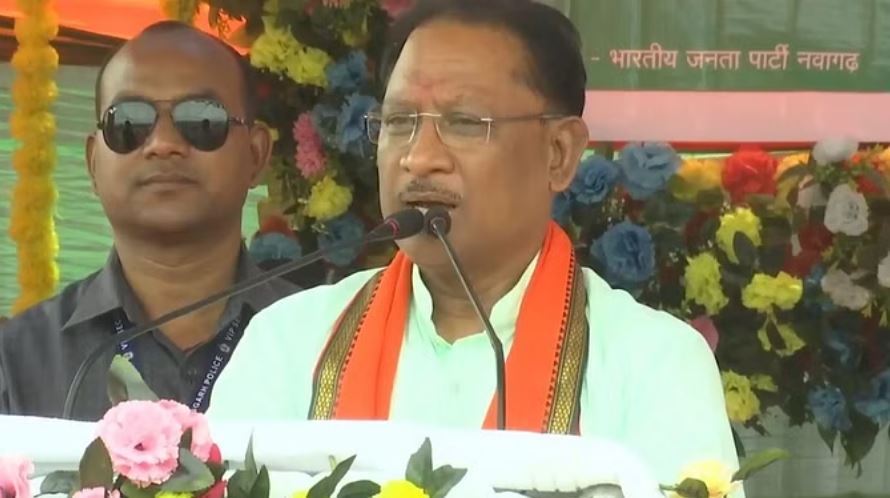 भाजपा के रहते कभी आरक्षण खत्म नहीं होगा, मुख्यमंत्री ने नवागढ़ में सभा को किया संबोधित