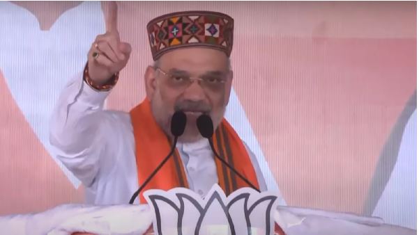 हमीरपुर में अनुराग ठाकुर के समर्थन में गरजे अमित शाह