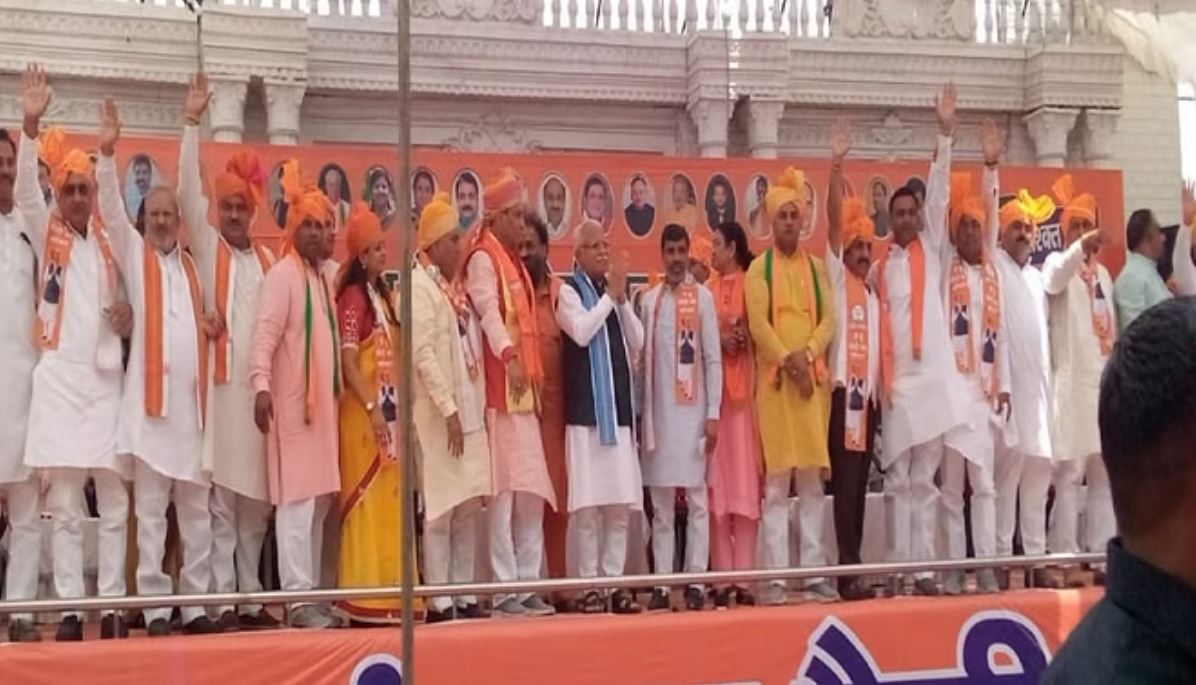 सोनीपत लोकसभा सीट: भाजपा प्रत्याशी मोहनलाल बड़ौली ने भरा नामांकन