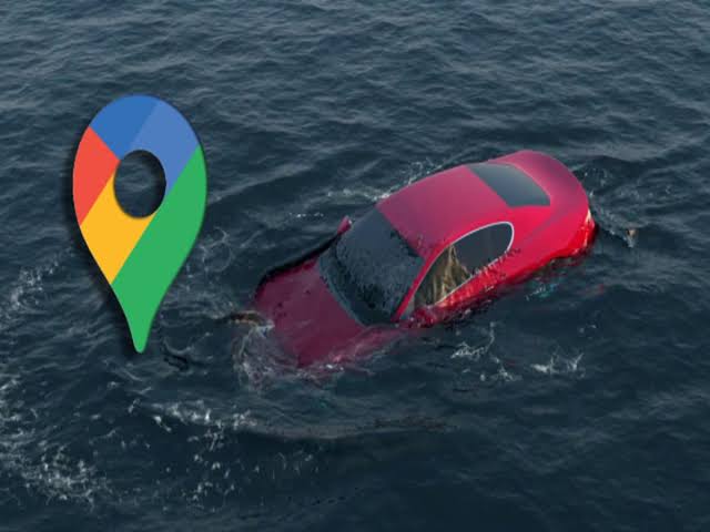 गूगल मैप की मदद से कर रहे थे ड्राइव, कार नदी में गिरी