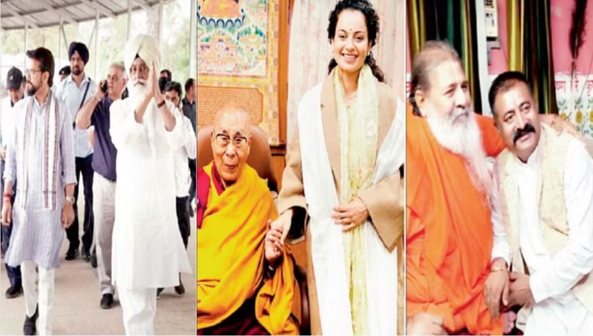 हिमाचल: प्रचार के दौरान धर्मगुरुओं की शरण में पहुंच रहे प्रत्याशी और नेता