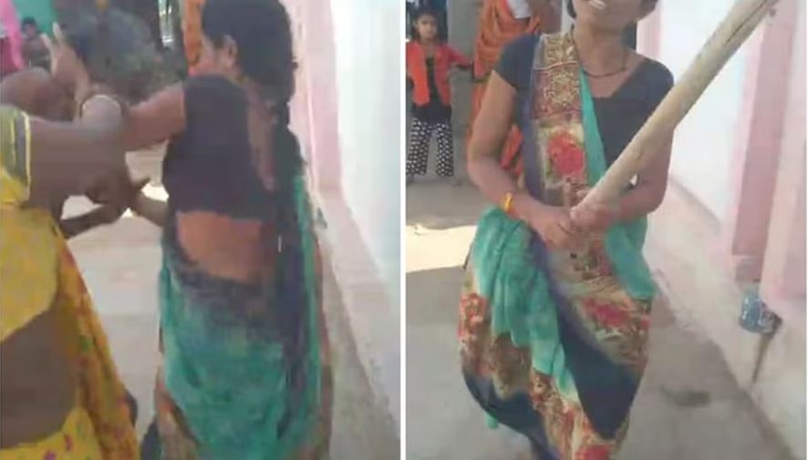 दमोह: अवैध शराब बेचने वाली महिला ने पिता और बेटी पर किया डंडे से हमला