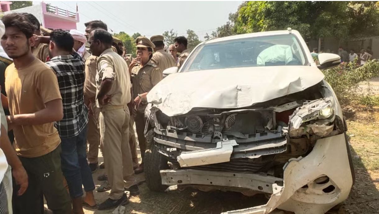 भाजपा प्रत्याशी करण भूषण के काफिले ने तीन को रौंदा, दो की मौत