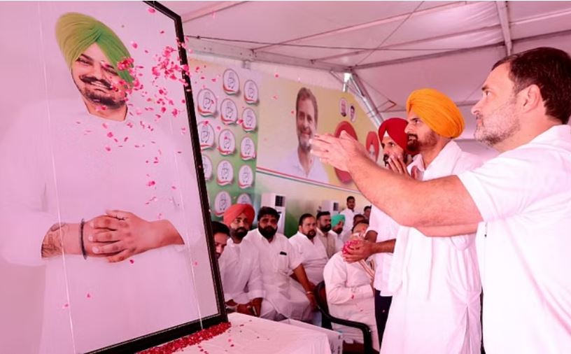 लुधियाना पहुंचे राहुल गांधी, मंच पर सिद्धू मूसेवाला को दी श्रद्धांजलि