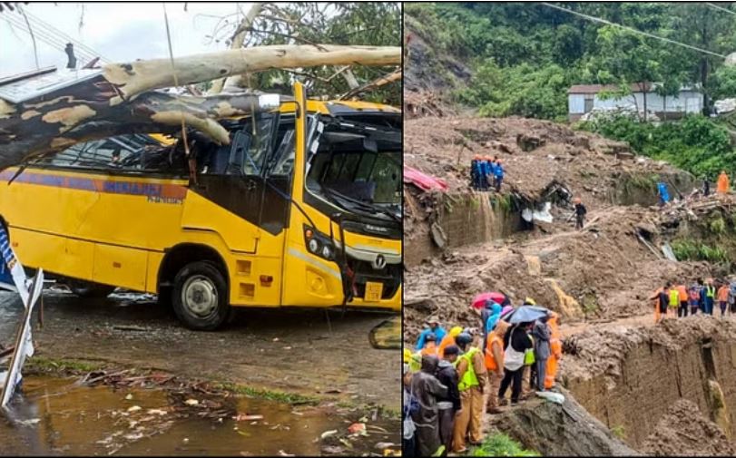 चक्रवात रेमल: भारी बारिश के कारण पूर्वोत्तर में बिगड़े हालात; असम में बह गई रोड