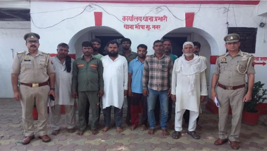 मुजफ्फरनगर: स्कॉर्पियो पर लगा भाजपा झंडा, कार में मिली ऐसी चीज, 10 गिरफ्तार