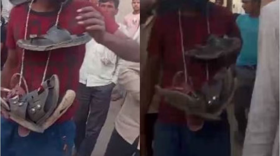 बदायूं: युवक का मुंह काला कर गांव में घुमाया, पेशाब पिलाई