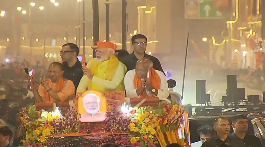 रामलला के दर्शन के बाद पीएम मोदी का रोड शो खत्म, साध गए अवध की नौ लोकसभा सीटें